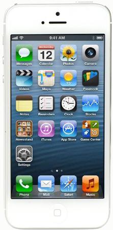 Смартфон Apple iPhone 5 32Gb White & Silver - Благовещенск